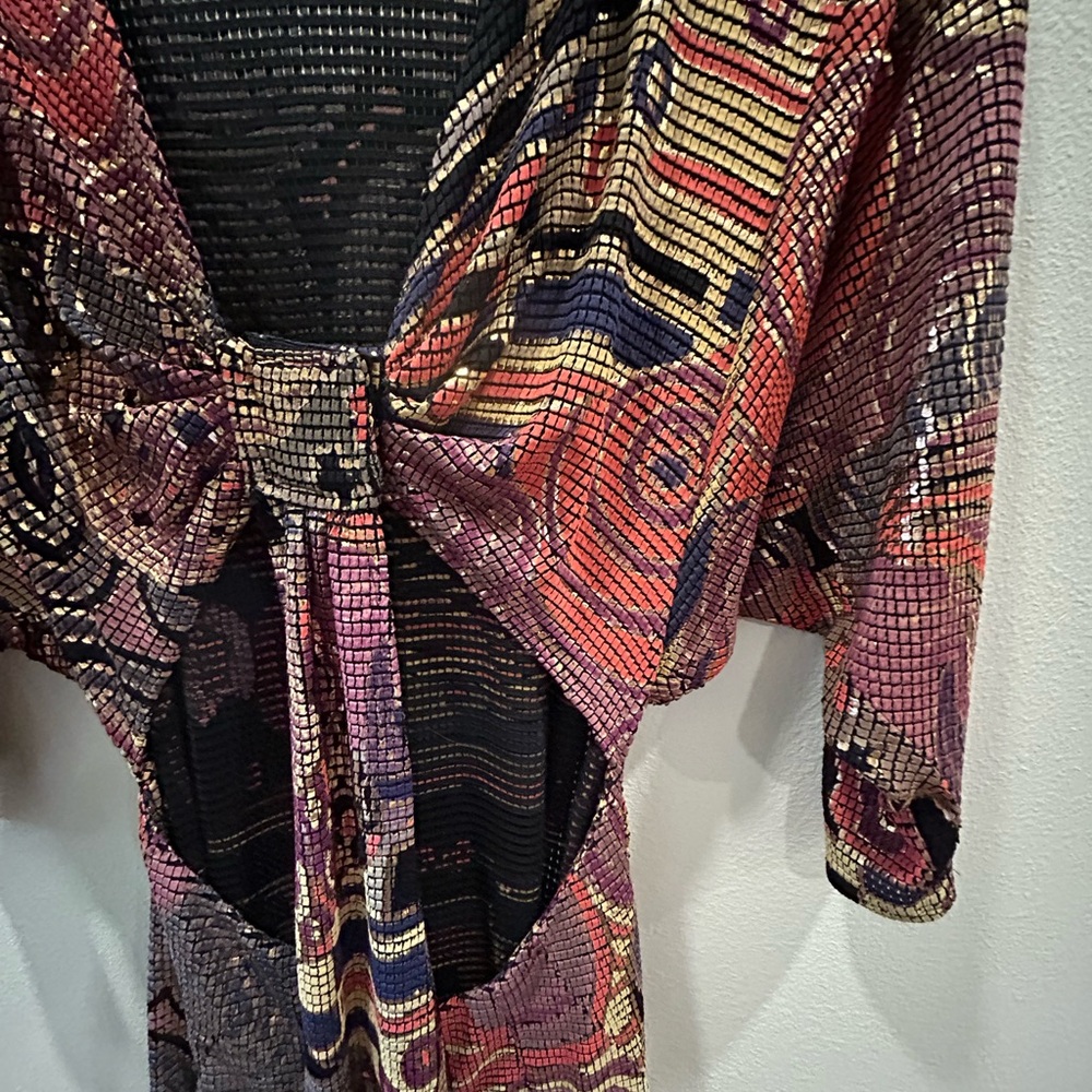 Vintage Janine Italy Sequin Dress Medium Rachel Zoe! - Picture 8 of 8